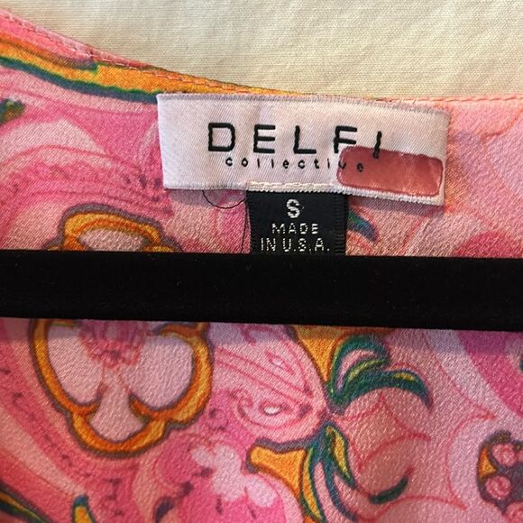 Delfi Collective Pink Sage Dress Sz S *Flawed* - Picture 3 of 5